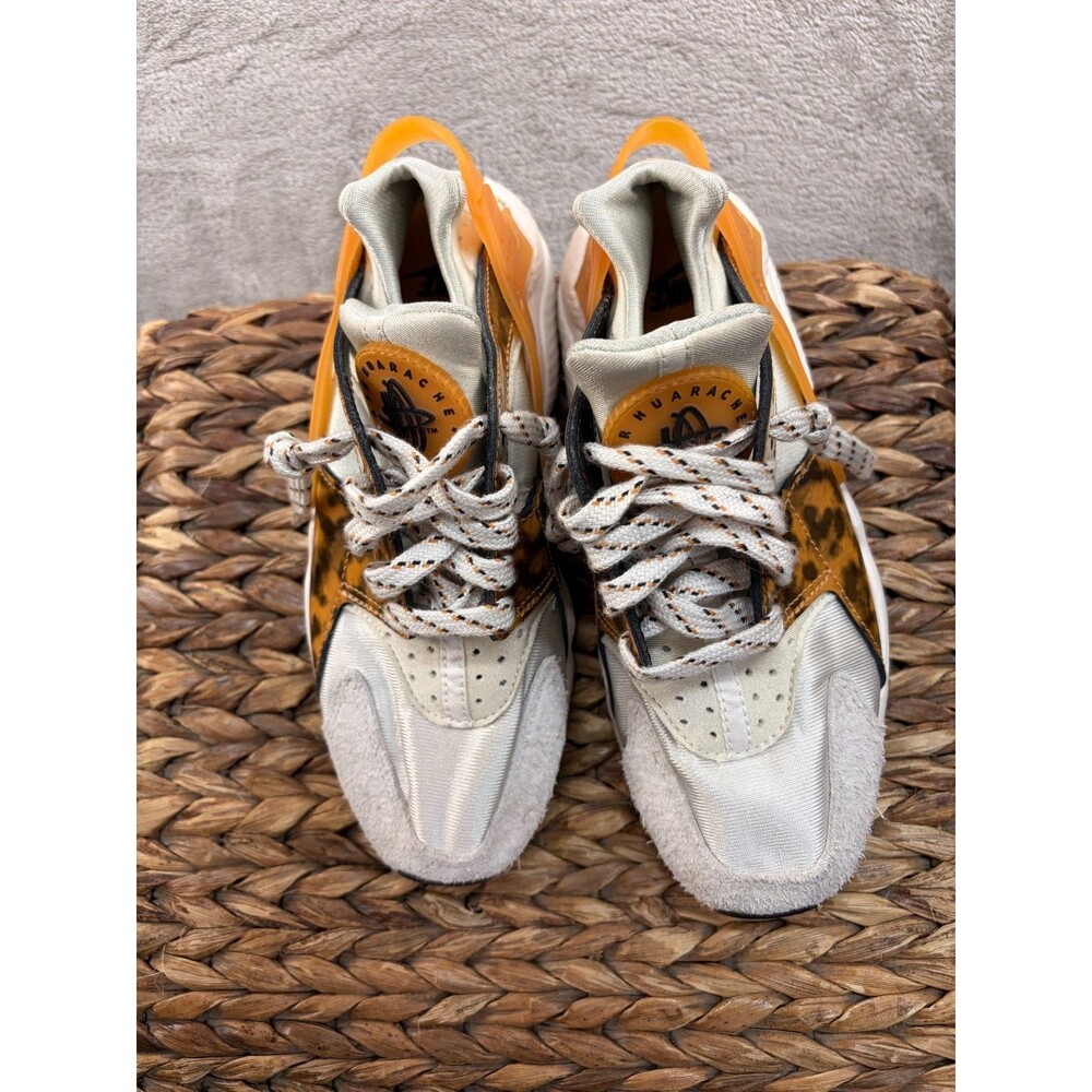 Nike Air Huarache Tortoiseshell White Womens 6 Sneaker Shoes DQ9317-001